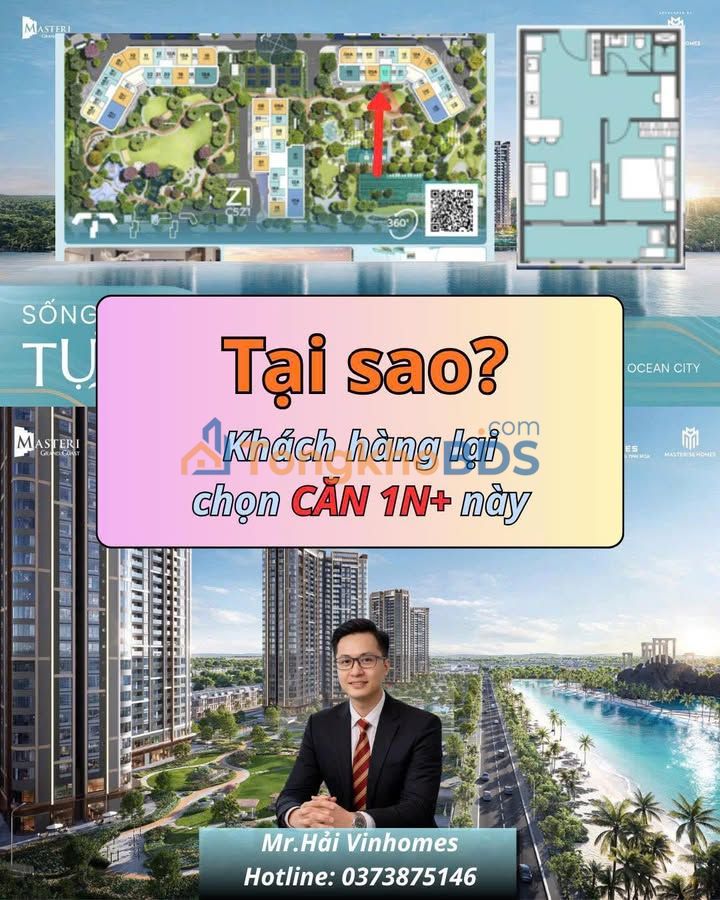 Apartment Dong Anh Masteri Coast 48m² 3.41 tỷ View đẹp
