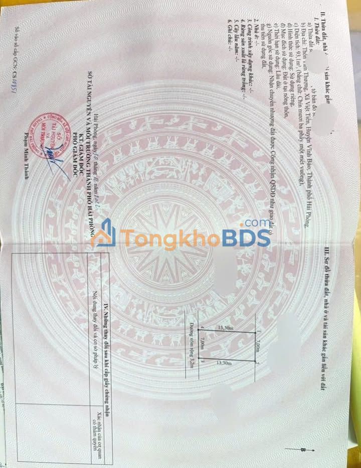 Đất nền Việt Tiến Vĩnh Bảo 93m² 600 triệu - Giá F0 CĐT