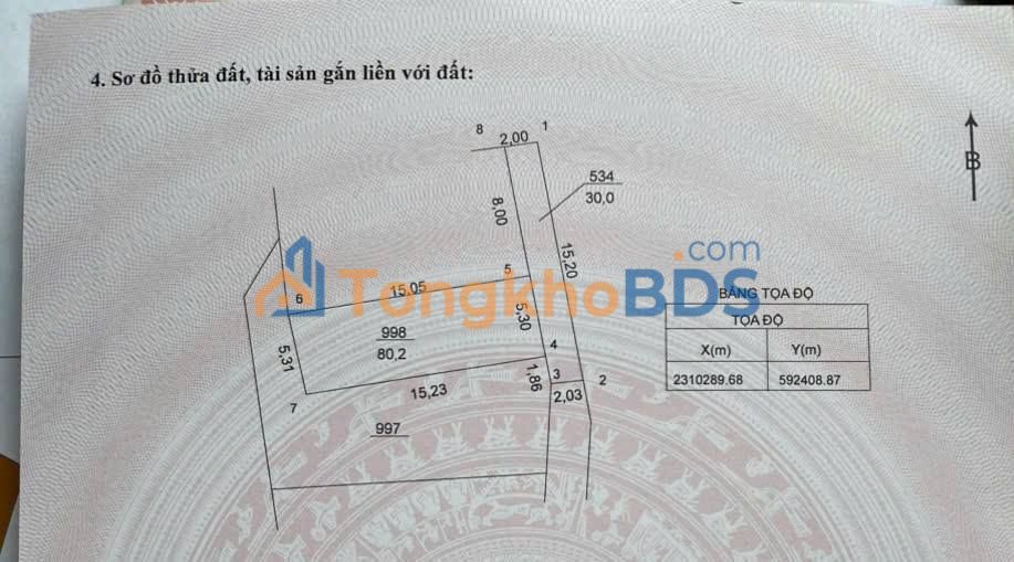 Đất nền Vân Tảo Thường Tín 80m² 5.6 tỷ - Sổ đỏ chính chủ