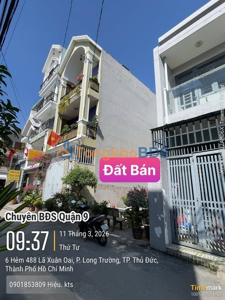 Đất Quận 9 Lã Xuân Oai 65m² 4.65 tỷ - Đường to ô tô
