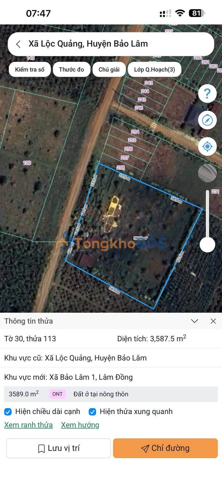 Đất nền Bảo Lộc 1.296m² 3,42 tỷ - Sổ đỏ chính chủ