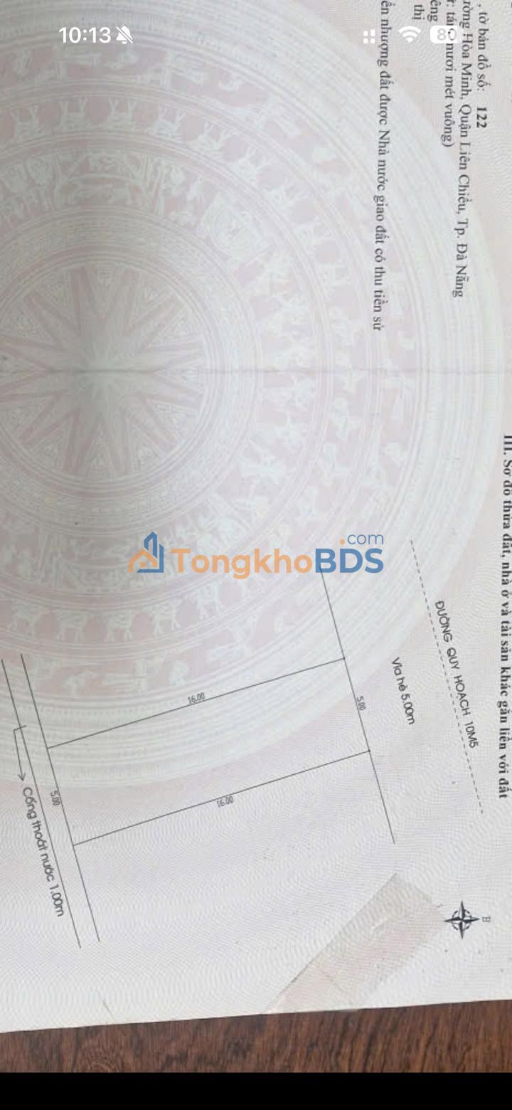 Đất nền Đồng Xoài Liên Chiểu 80m² 5.05 tỷ - Sổ đỏ chính chủ