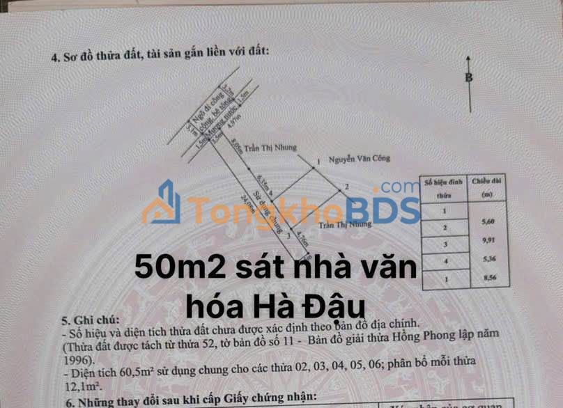 Đất nền Hồng Phong 50m² 900 triệu - Đường to ô tô