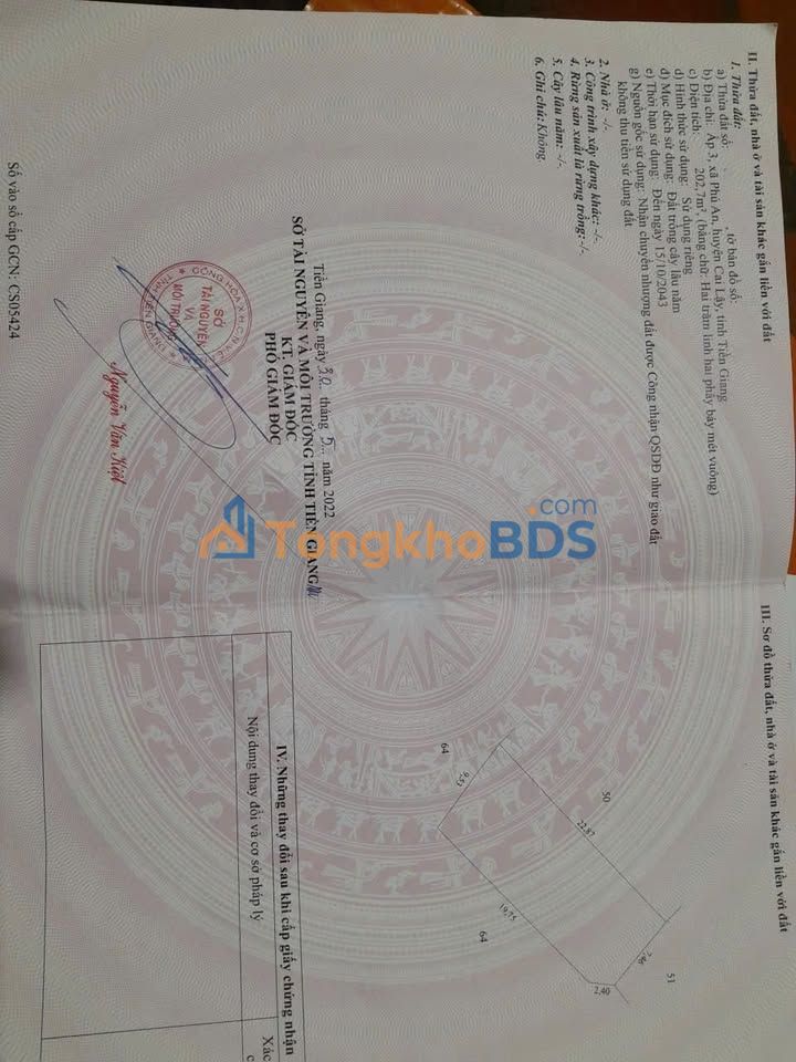 Đất nền Cai Lậy 202m² 280 triệu - Giá tốt hiếm có