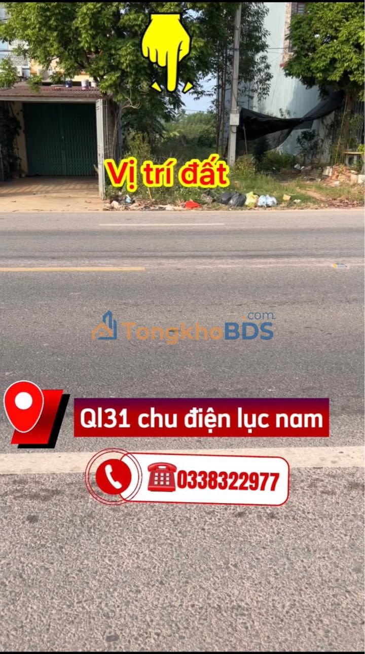 Đất nền Chu Điện QL31 76m2 giá 3 tỷ - Sổ đỏ chính chủ