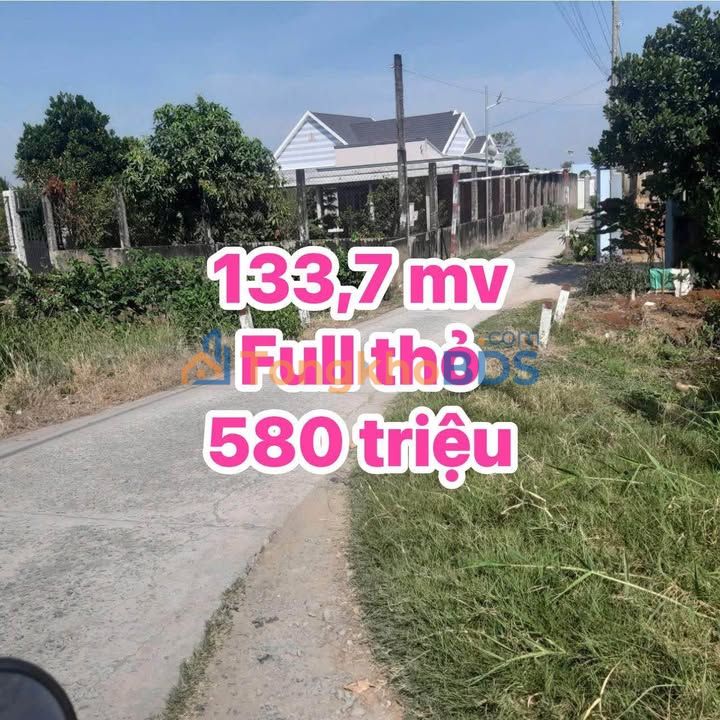 Đất nền Tân Trung Gò Công 134m² 580 triệu - Sổ đỏ chính chủ