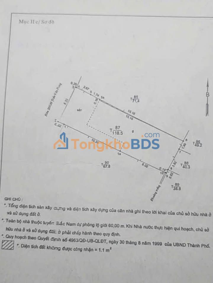 Townhouse Trần Văn Đang Q3 120m² 18.5 tỷ - Chính chủ bán