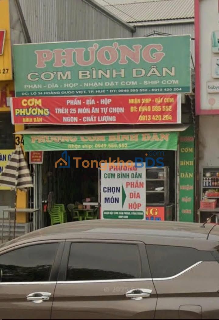 Mặt bằng Hoàng Quốc Việt Huế 100m² 10 triệu/tháng - Mặt tiền kinh doanh