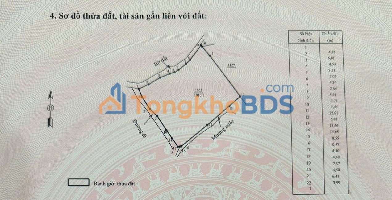 Đất nền Mỹ Tài 1.010m² 690 triệu - Pháp lý rõ ràng