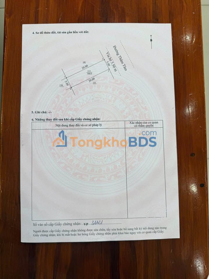 Đất nền Minh Mạng 100m² 5 tỷ - Đường to ô tô xây tự do