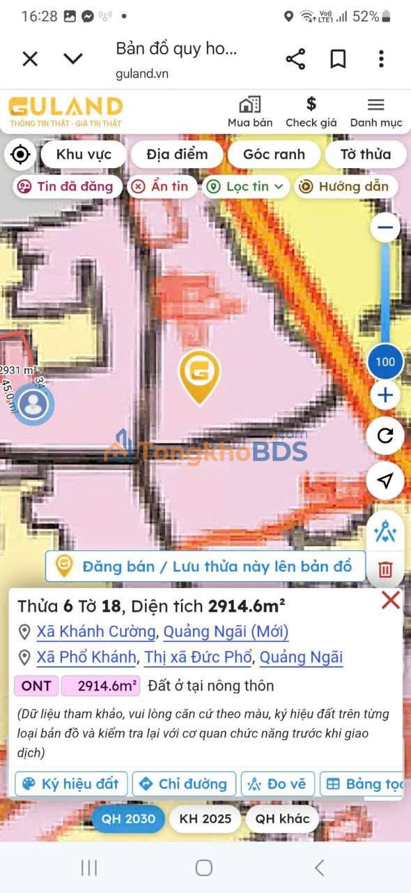 Đất nền Phổ Khánh Quảng Ngãi 1111m² 5xx triệu - Đất thổ cư 100%