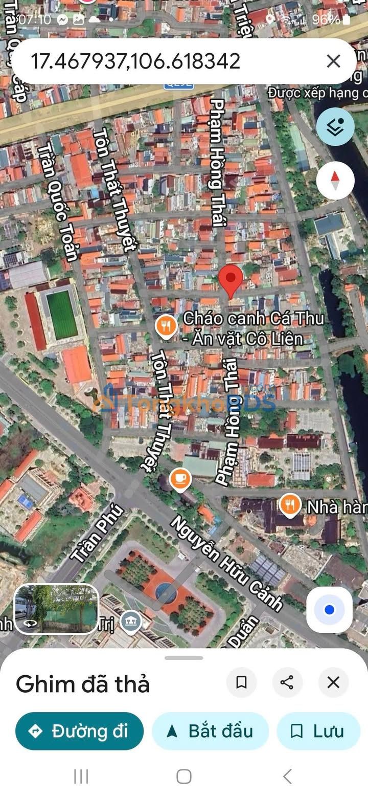 Đất Phạm Hồng Thái Đồng Hới 88m² 2.3 tỷ Sổ đỏ chính chủ