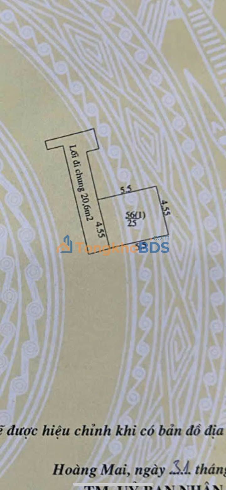 Đất Tam Trinh Hoàng Mai 25m2 5.1 tỷ - Xây dựng tự do