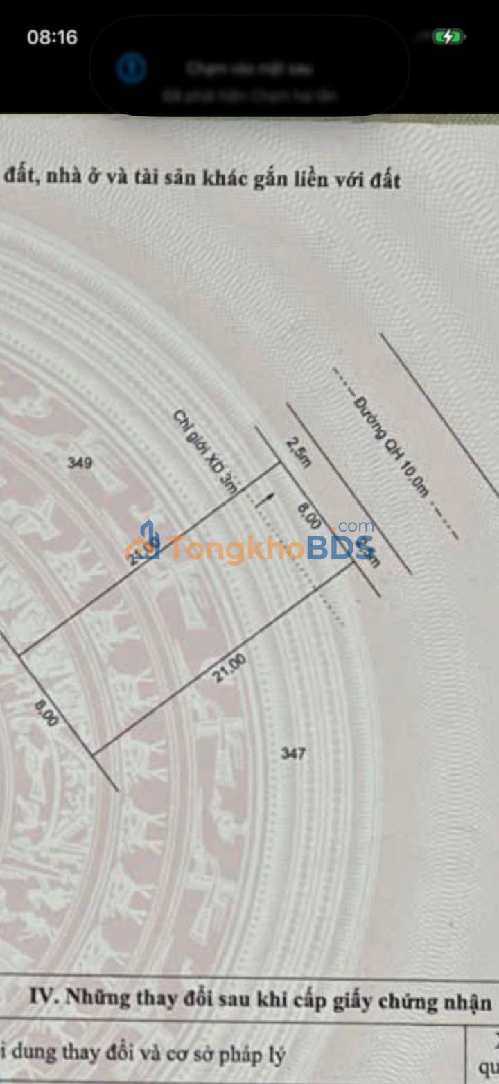 Đất tái định cư Lộc An 168m² 1,85 tỷ - Thổ cư 100%