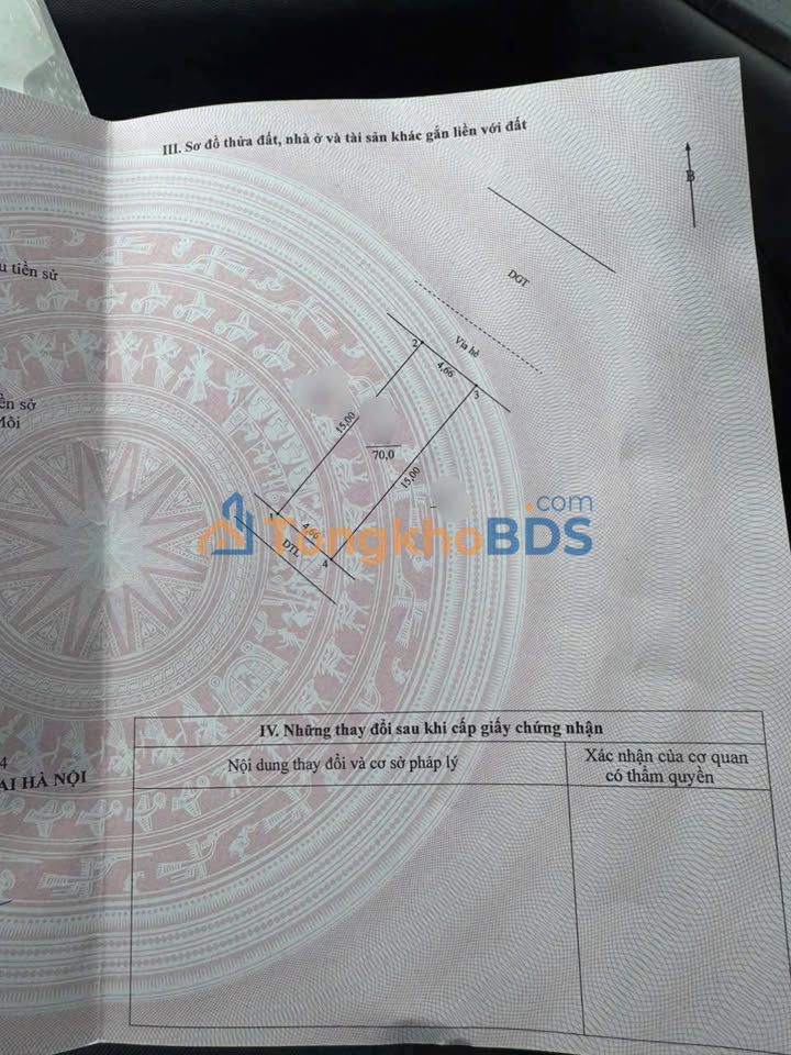 Đất nền Tân Hội Đan Phượng 70m² - Tiềm năng tăng giá