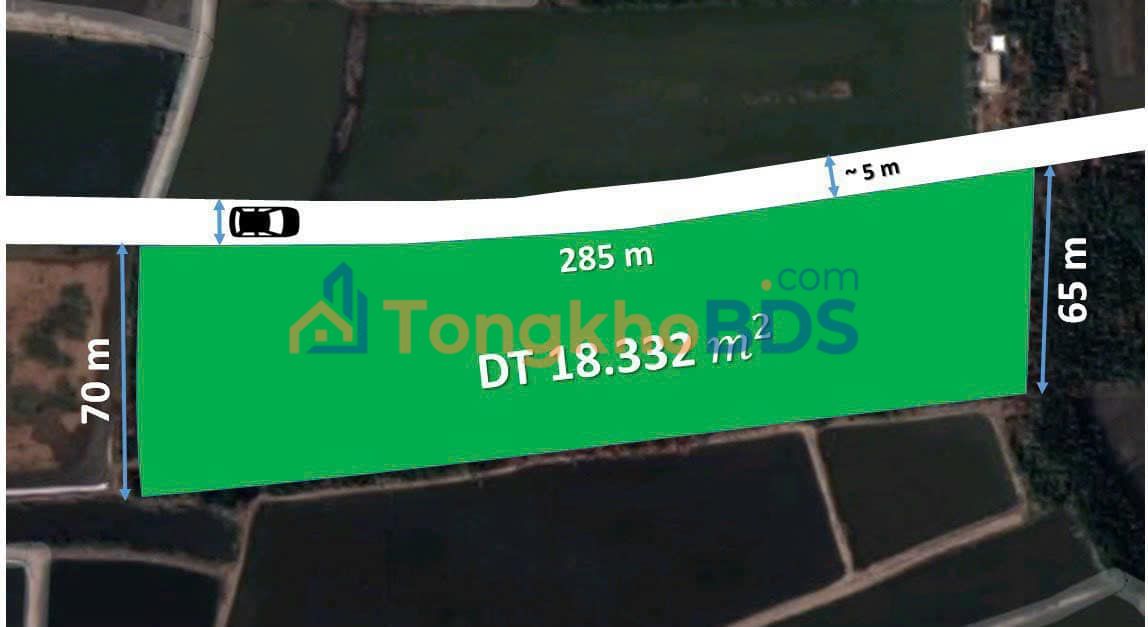 Đất vườn An Thới Đông Cần Giờ 18.000m²/39,6 tỷ - Sinh thái xanh