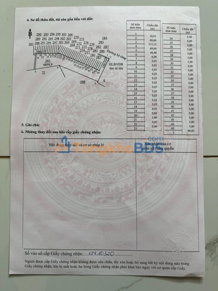 Đất nền Tân Lập Đồng Phú 109m² giá thỏa thuận - Sổ đỏ chính chủ