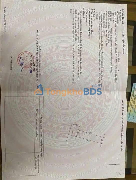 Đất nền Xuân Sơn Sơn Tây 100m² giá 1 tỷ - Đất thổ cư 100%