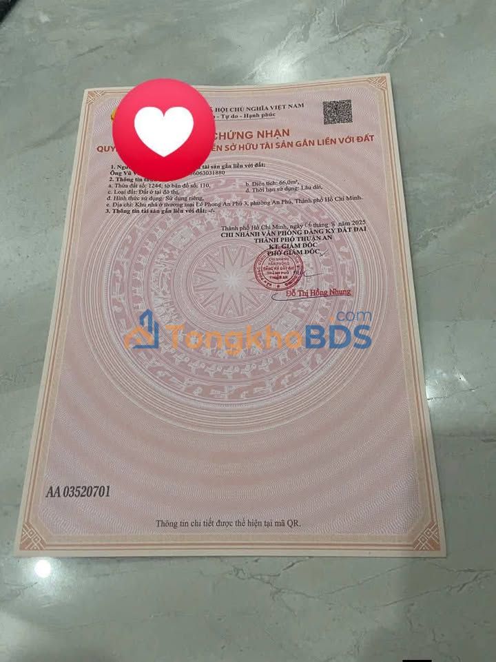 Đất nền An Phú Thuận An 66m² 3,2 tỷ - Hạ tầng hoàn thiện