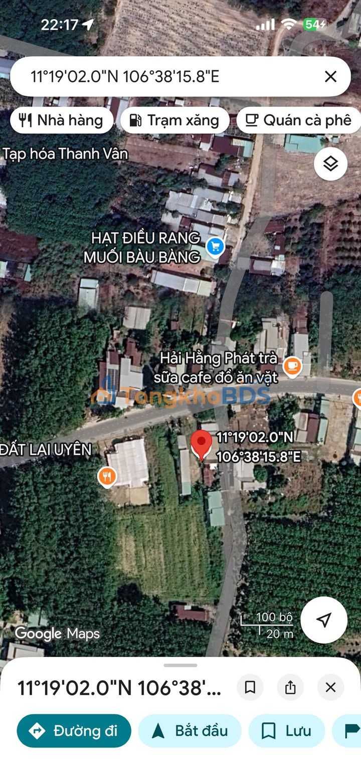 Đất nền DH 618 Lai Uyên 520m² 3 tỷ - Sổ đỏ chính chủ