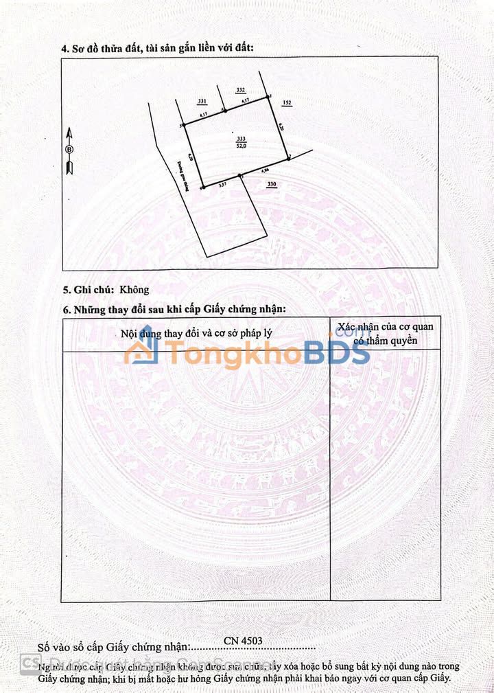 Đất nền Thanh Miếu 52m² 1.1 tỷ - Sổ đỏ chính chủ