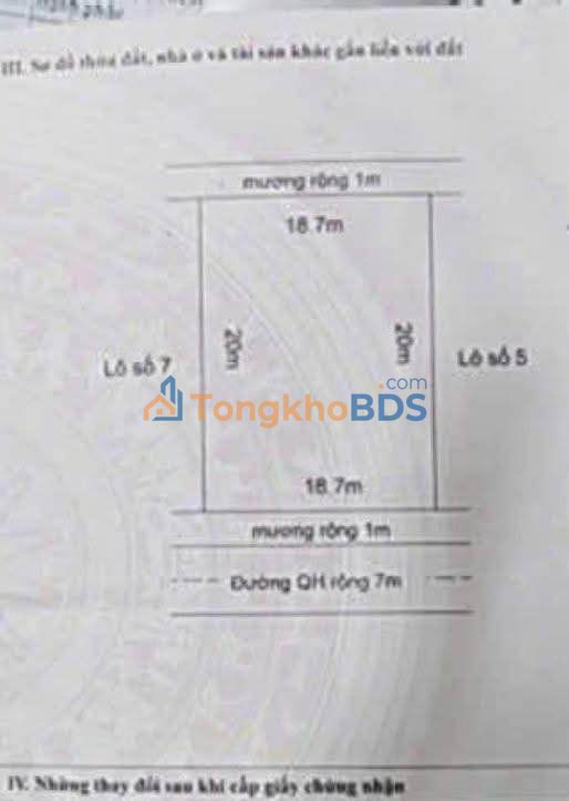 Đất nền Cẩm Thịnh 374m² 950 triệu - Tiềm năng tăng