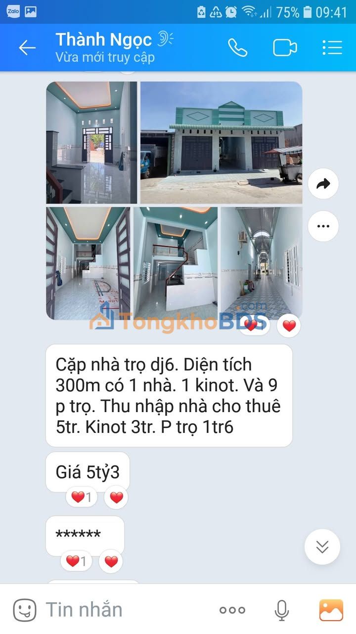 Nhà trọ Mỹ Phước Bến Cát 300m² - Chính chủ bán gấp