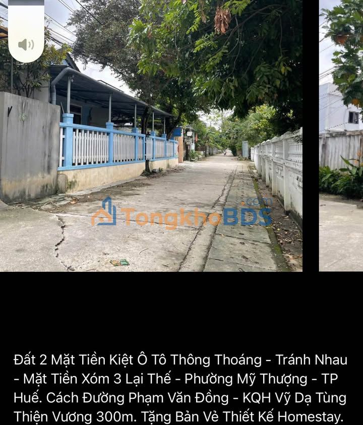 Đất nền Mỹ Thượng Huế 172m² 3 tỷ - Đường to ô tô