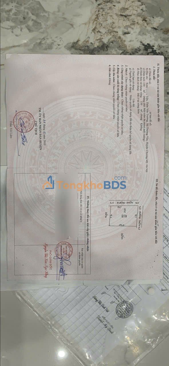 Đất nền Trường Yên Chương Mỹ 130m² thỏa thuận - Đường to ô tô