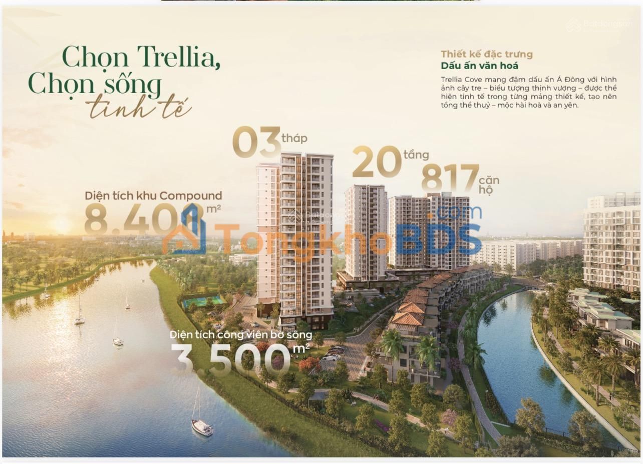 Căn hộ Trellia Cove Mizuki Park 60-97m² 4,1 tỷ - View đẹp