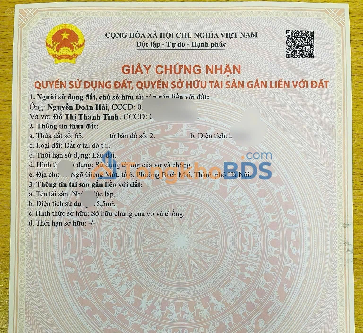 Nhà riêng Bạch Mai 22m² 5.6 tỷ - Chính chủ bán sẵn