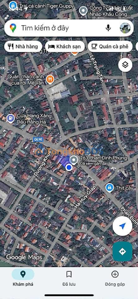 Đất nền Phan Đình Phùng Đồng Hới 85m² 1,05 tỷ - Đường to ô tô