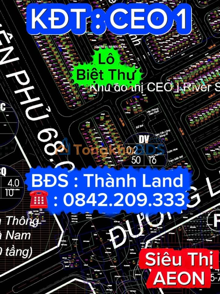 Townhouse CEO 1 Phủ Lý 210m² 72 tỷ - Pháp lý rõ ràng