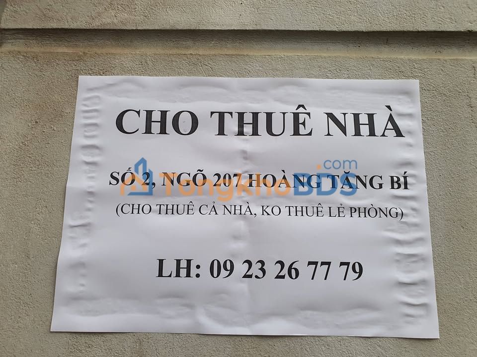 Nhà nguyên căn Hoàng Tăng Bí 50m² 12 triệu - Ô tô vào nhà