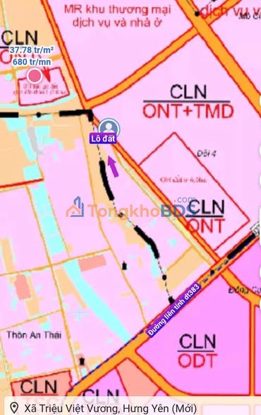 Đất nền Ông Đình, Khoái Châu 607m² giá 1.821 tỷ - Tiềm năng tăng giá