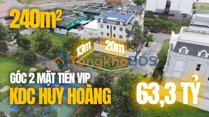 Đất nền Huy Hoàng Thạnh Mỹ Lợi 240m² 63.3 tỷ - Sổ đỏ chính chủ