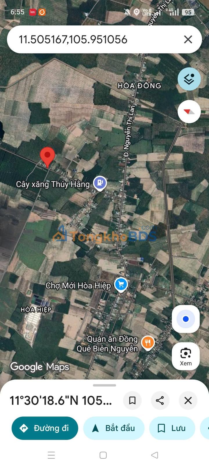 Đất nền Tân Biên 2.108m² 147.56 tỷ - Sổ đỏ chính chủ