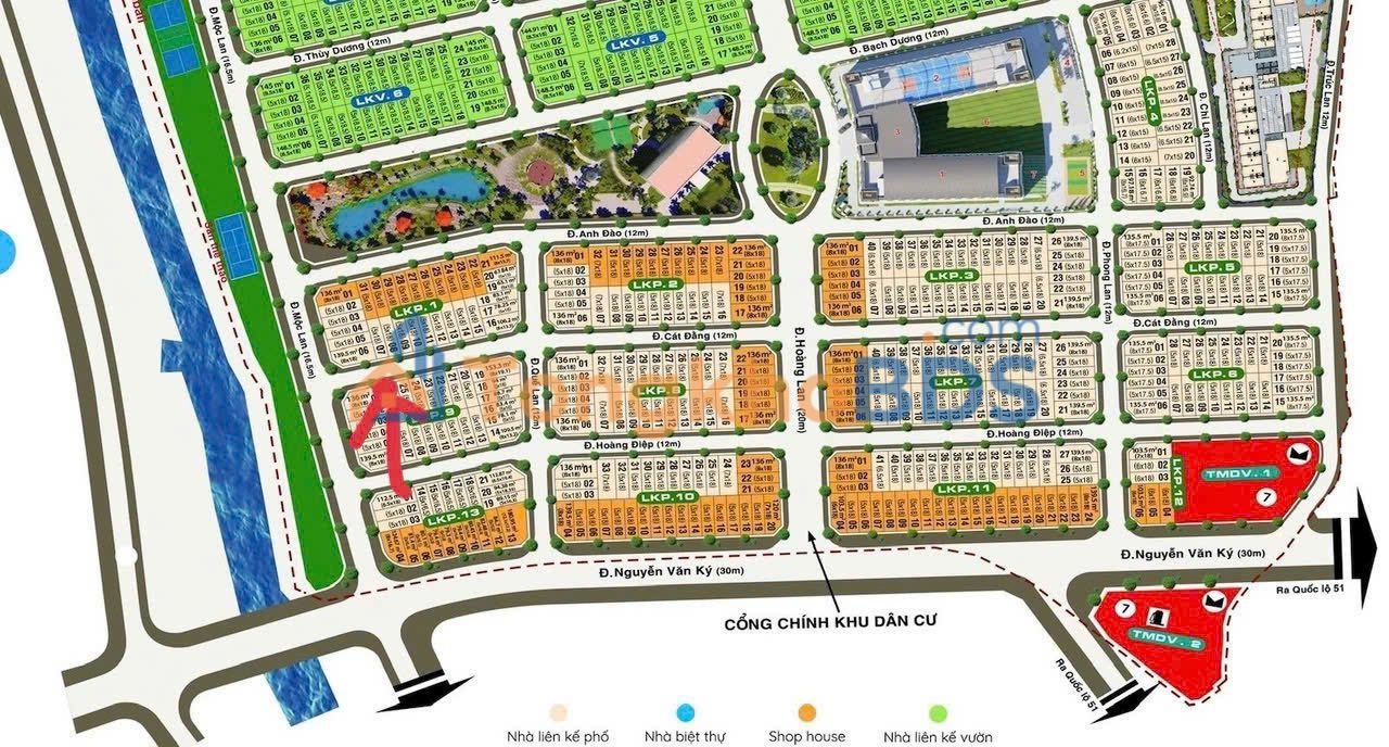 Đất nền Tiến Lộc Garden Nhơn Trạch 90m² 3 tỷ - Đất thổ cư 100%