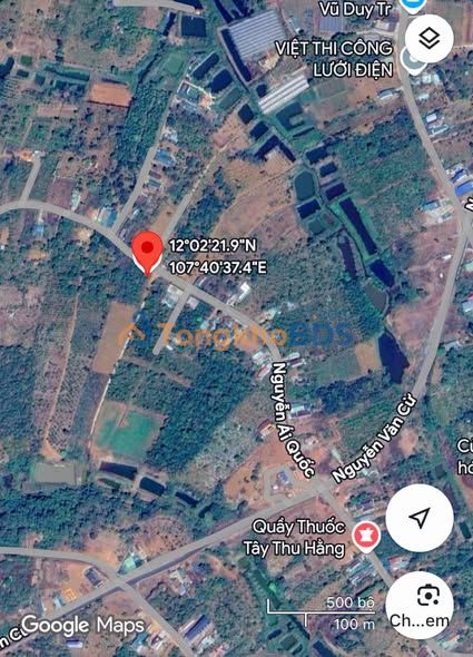 Đất Nguyễn Ái Quốc Gia Nghĩa 500m² 1 tỷ - Sổ đỏ chính chủ