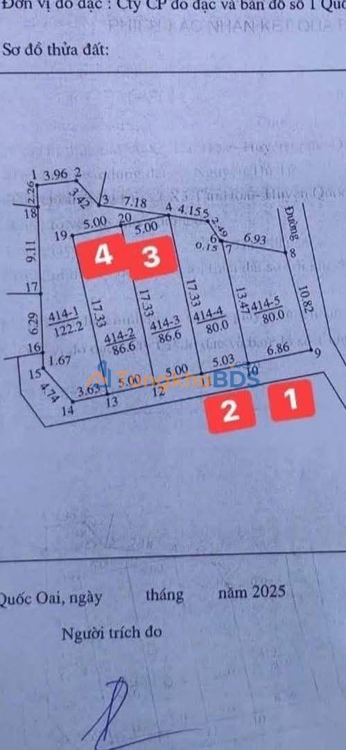 Đất nền Sài Sơn, Quốc Oai 86m² giá 2.58 tỷ - Sổ đỏ chính chủ