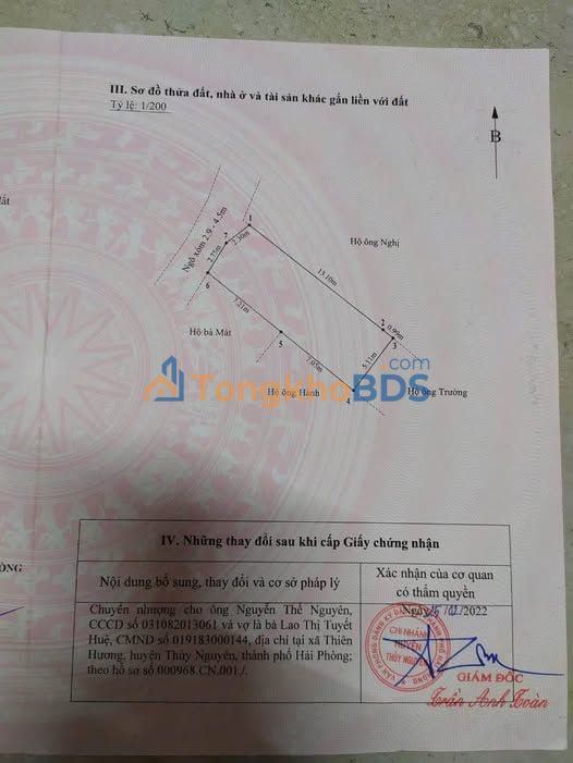 Đất nền Đông Sơn Thủy Nguyên 73m² giá 1 tỷ - Đường to ô tô