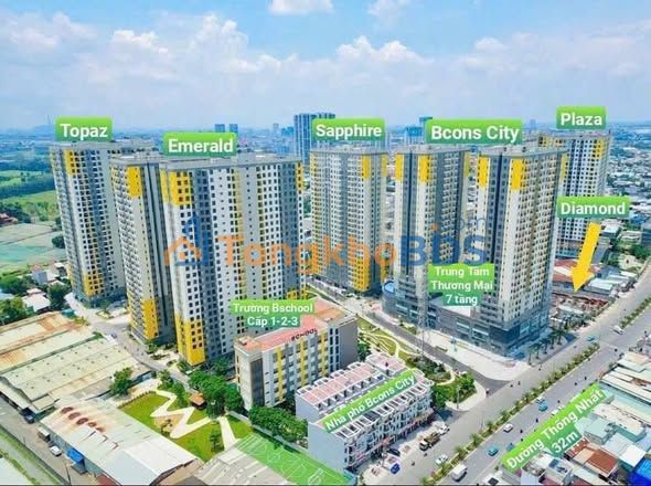 Căn hộ Bcons City Dĩ An Studio 5.7tr - Bàn giao ngay