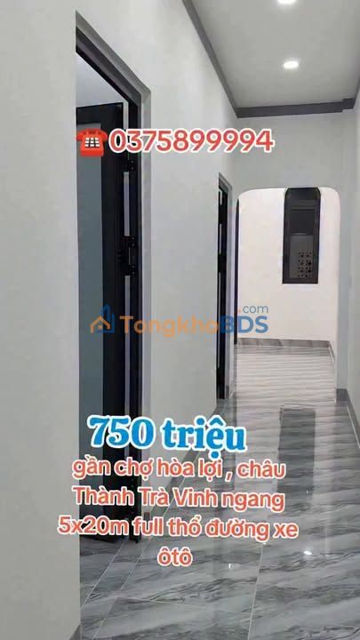 Nhà riêng gần chợ Hòa Lợi 100m² 750 triệu - Sẵn sàng ở ngay