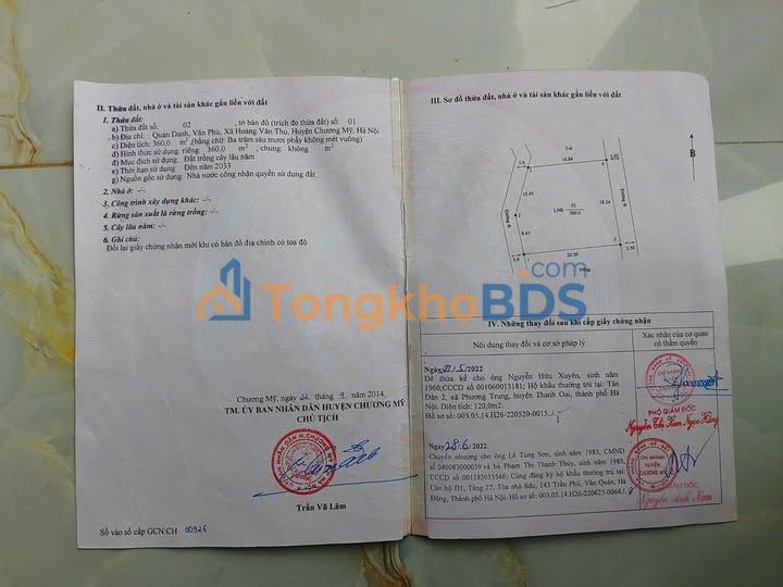 Đất vườn Hoàng Văn Thụ 360m² 1 tỷ - Đường to ô tô