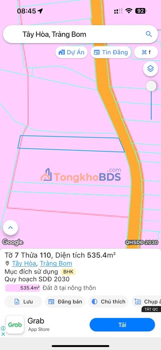 Đất Vườn Đồng Nai 535m² - Sổ Hồng Sẵn Sàng - Giá Đầu Tư 1.8 Tỷ