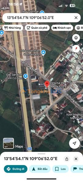 Đất nền An Nhơn 125m² giá 1,09 tỷ - Đường ô tô