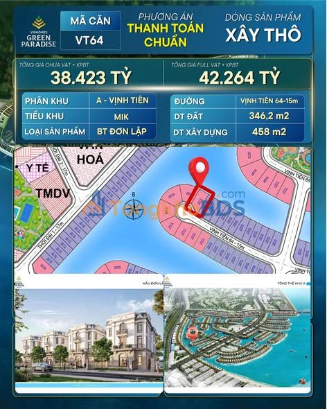 Biệt thự Đơn Lập Vinhomes Cần Giờ 317m² - View Biển 800ha