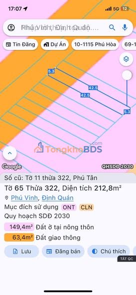 Đất nền Phú Vinh Đồng Nai 225m² 450 triệu - Sổ đỏ chính chủ