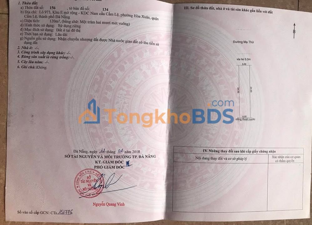 Đất nền Mẹ Thứ Hòa Xuân 120m² giá 7 tỷ - Sổ đỏ chính chủ