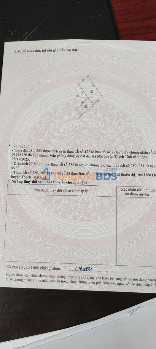 Đất nền Đại Đồng Thạch Thất 68m² 1-2 tỷ - Sổ đỏ chính chủ